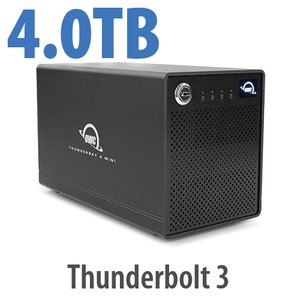 4.0TB OWC ThunderBay 4 mini RAID 5 Four-Drive 7200RPM HDD External Thunderbolt 3 Storage Solution