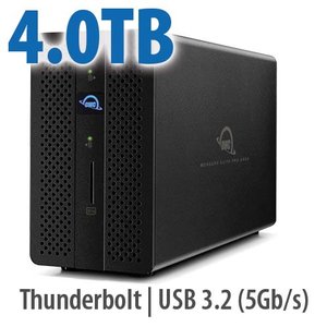 4.0TB OWC Gemini - Thunderbolt (USB-C) Dock and Dual-Drive RAID External Storage Solution