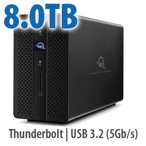 8.0TB OWC Gemini - Thunderbolt (USB-C) Dock and Dual-Drive RAID Solution