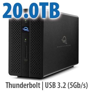 20.0TB OWC Gemini - Thunderbolt (USB-C) Dock and Dual-Drive RAID External Storage Solution