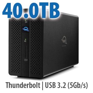 40.0TB OWC Gemini - Thunderbolt (USB-C) Dock and Dual-Drive RAID External Storage Solution