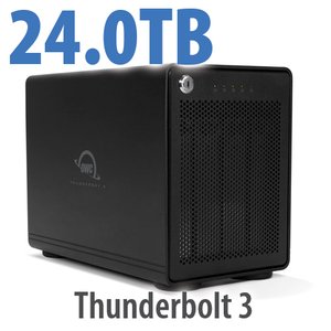 24.0TB OWC ThunderBay 4 Four-Drive Thunderbolt External Storage Solution with Enterprise Drives and SoftRAID XT