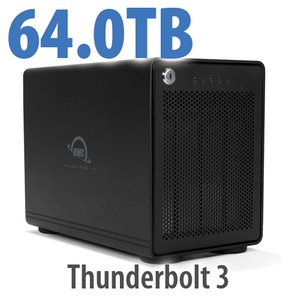 64.0TB OWC ThunderBay 4 RAID 5 Four-Drive Enterprise HDD External Storage Solution with Dual Thunderbolt 3 Ports