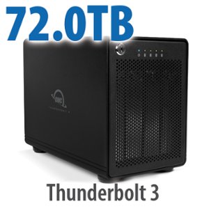 72.0TB OWC ThunderBay 4 Four-Drive Thunderbolt (40Gb/s) External Storage Solution with Enterprise Drives and SoftRAID