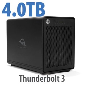 4.0TB OWC ThunderBay 4 RAID 5 4-Drive HDD External Storage Solution with Dual Thunderbolt 3 Ports