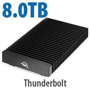 (*) 8.0TB OWC ThunderBlade X8 Thunderbolt (40Gb/s) NVMe RAID SSD External Storage Solution with SoftRAID