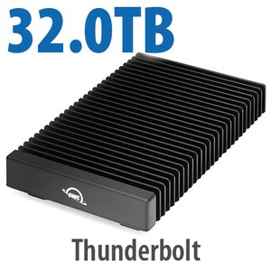 (*) 32.0TB OWC ThunderBlade X8 Thunderbolt (40Gb/s) NVMe RAID SSD External Storage Solution with SoftRAID