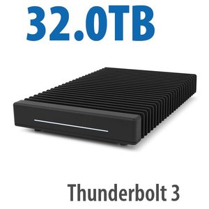 (*) 32.0TB OWC ThunderBlade Thunderbolt (40Gb/s) NVMe RAID SSD External Storage Solution with SoftRAID