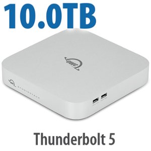 10.0TB (6.0TB HDD + 4.0TB NVMe) OWC StudioStack Thunderbolt 5 Stackable Storage and Connectivity Expansion Solution