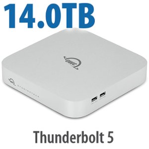 14.0TB (12.0TB HDD + 2.0TB NVMe) OWC StudioStack Thunderbolt 5 Stackable Storage and Connectivity Expansion Solution