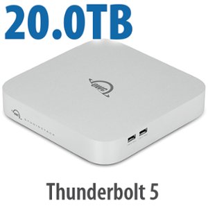 20.0TB (16.0TB HDD + 4.0TB NVMe) OWC StudioStack Thunderbolt 5 Stackable Storage and Connectivity Expansion Solution