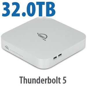 32.0TB (24.0TB HDD + 8.0TB NVMe) OWC StudioStack Thunderbolt 5 Stackable Storage and Connectivity Expansion Solution