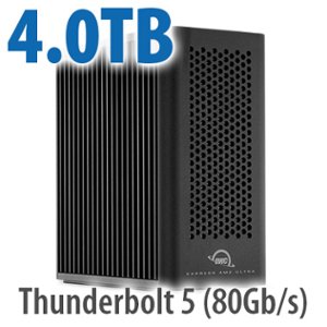 4.0TB OWC Express 4M2 Ultra Four-Slot Thunderbolt 5 (80Gb/s) External Storage Solution with SoftRAID