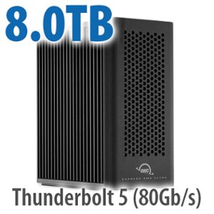 8.0TB OWC Express 4M2 Ultra Four-Slot Thunderbolt 5 (80Gb/s) External Storage Solution with SoftRAID