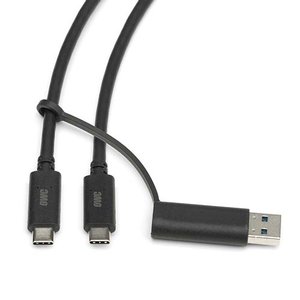 0.6 Meter (24") OWC USB-C Cable with Tethered USB-A Adapter