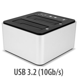 (*) OWC Drive Dock USB 3.2 (10Gb/s) Dual-Bay Drive Docking Solution for 2.5-inch and 3.5-inch NVMe U.2 and SATA Drives