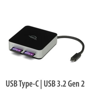 OWC Atlas USB 3.2 (10Gb/s) Dual SD Card Reader/Writer