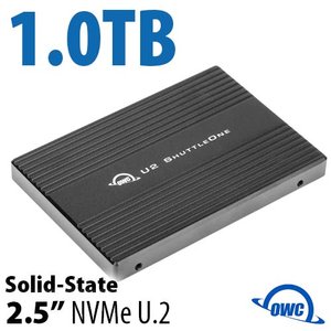 (*) 1.0TB OWC U2 ShuttleOne NVMe U.2 SSD