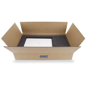 OWC Universal Laptop Carton for proper shipping of 11-inch to 17-inch laptops.