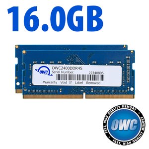 (*) 16.0GB (8GB x 2) 2400MHz DDR4 SO-DIMM PC4-19200 SO-DIMM 260 Pin CL17 Memory Upgrade