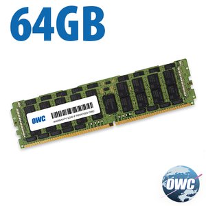 (*) 64.0GB (2 x 32GB) OWC PC23400 DDR4 ECC 2933MHz 288-Pin RDIMM Memory Upgrade Kit for Mac