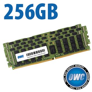 (*) 256GB (4x 64GB) OWC PC23400 DDR4 ECC 2933MHz Memory Kit for Mac Pro 2019 or compatible PC Servers