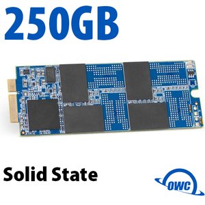 (*) 250GB OWC Aura Pro 6Gb/s SSD for MacBook Pro with Retina Display (2012 - Early 2013)