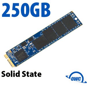 (*) 250GB OWC Aura Pro 6Gb/s SSD for MacBook Air (2012)