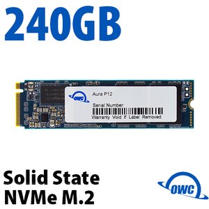 (*) 240GB OWC Aura P12 Pro PCIe 3.0 NVMe M.2 2280 SSD