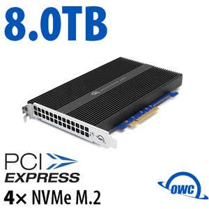 (*) 8.0TB OWC Accelsior 4M2 PCIe 3.0 NVMe M.2 SSD Storage Solution