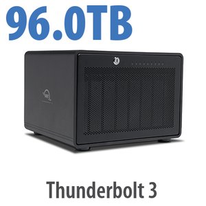 (*) 96.0TB OWC ThunderBay 8 Eight-Drive Thunderbolt External Storage Solution with Enterprise Drives and SoftRAID XT