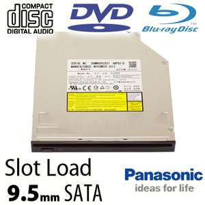 Panasonic 9.5mm 4X Blu-ray + Super-MultiDrive DVD/DVD DL/CDRW Burner/Reader Internal SATA Optical Drive