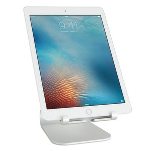 Rain Design mStand tablet plus Adjustable Stand for All Apple iPad Models and Tablets up to 13" - Silver