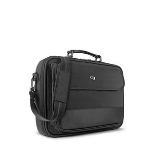 Solo Rockefeller 15.6-Inch Slim Laptop Briefcase - Black