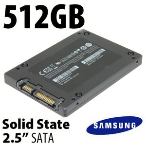 (*) 512GB Samsung SSD 2.5-inch SATA 6.0Gb/s Solid-State Drive