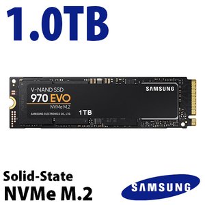 (*) 1.0TB Samsung 970 EVO NVMe PCIE 3.0 M.2 Solid-state Drive