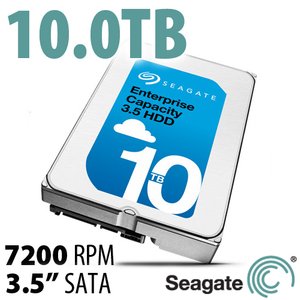 10.0TB Seagate Exos X10 Enterprise Class 3.5-inch SATA 6.0Gb/s 7200RPM Hard Drive