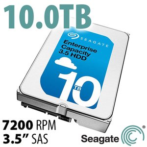 (*) 10.0TB Seagate Exos X10 3.5-inch SAS 12.0Gb/s 7200RPM Enterprise Class Hard Disk Drive (Helium)
