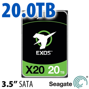 (*) 20.0TB Seagate Exos X20 3.5-inch SATA 6.0Gb/s 7200RPM Hard Disk Drive