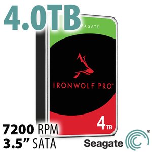 4.0TB Seagate IronWolf Pro NAS Enterprise Class 3.5-inch SATA 6.0Gb/s 7200RPM Hard Drive