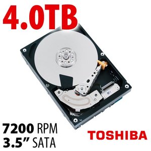 (*) 4.0TB Toshiba X300 3.5-inch SATA 6.0Gb/s 7200RPM Hard Drive