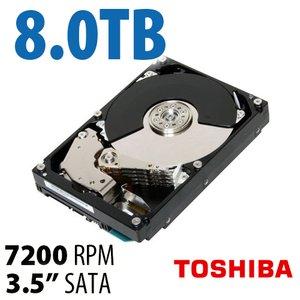 8.0TB Enterprise 7200RPM<BR>Toshiba HDD  w/256MB Cache
