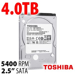 4.0TB Toshiba MQ04AB Series 2.5-inch 15mm SATA 6.0Gb/s 5400RPM Hard Drive