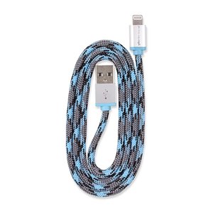 0.9 Meter (36") 360 Electrical QuickLink Braided Lightning to USB Charging Cable - Blue