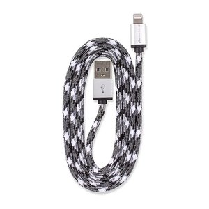0.9M (3') 360 Electrical QuickLink Braided Lightning to USB Braided Charging Cable - White