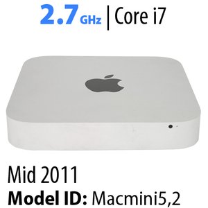 Apple Mac mini (2011) 2.7GHz Dual Core i7 - Used, Very Good condition