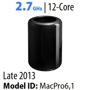 Apple Mac Pro (Late 2013 - 2019) 2.7GHz 12-core Xeon E5-2697v2 - Used, Excellent condition