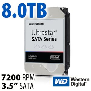 8.0TB Western Digital Ultrastar DC HC320 3.5-inch 7200RPM SATA Hard Drive