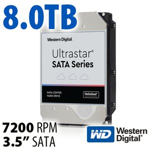 (*) 8.0TB Western Digital Ultrastar DC HC320 3.5-inch 7200RPM SATA Hard Drive