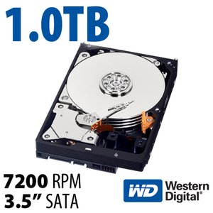 (*) 1.0TB Western Digital Caviar Black 3.5-inch SATA 3.0Gb/s 7200RPM Hard Drive